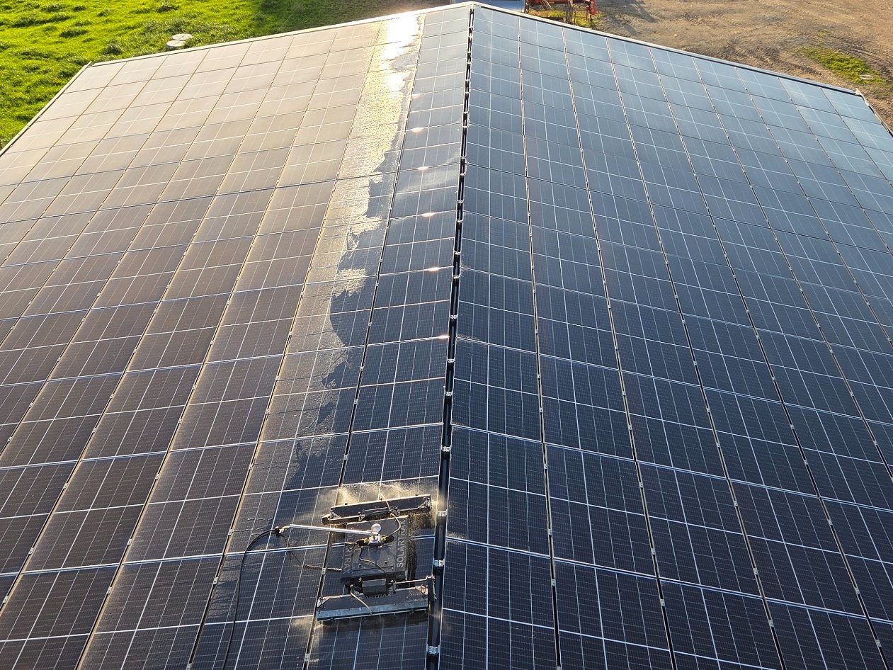 Grande toiture photovoltaïque en environnement rural